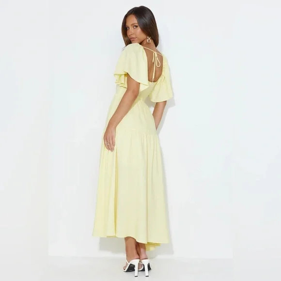 Hello Molly Yellow Maxi Dress - Picture 3 of 9